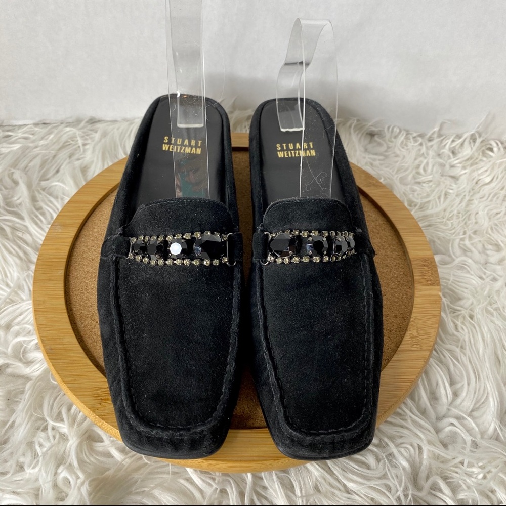 Stuart Weitzman Jeweled Mules
